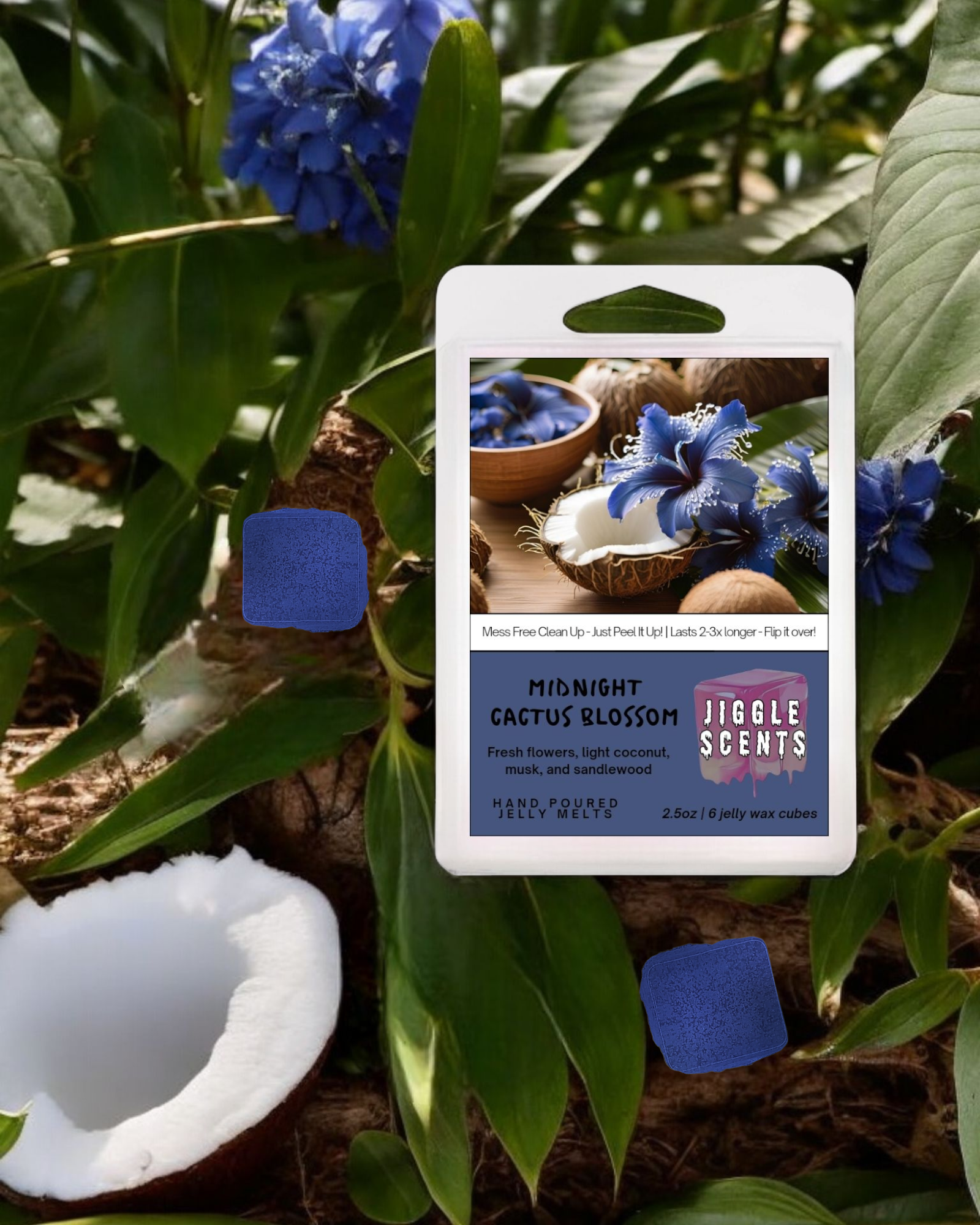 succulent wax melter Midnight Cactus Blossom Jiggle Wax Melts – Jiggle Scents